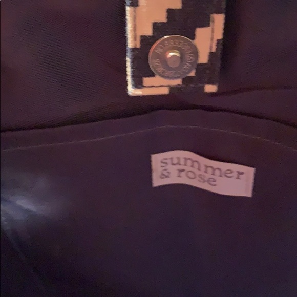 NWOT - Summer & Rose Navy Diamond Tote - Picture 6 of 7